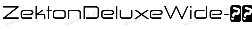 ZektonDeluxeWide字体转换