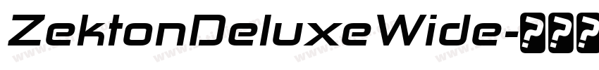 ZektonDeluxeWide字体转换