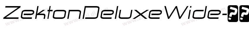 ZektonDeluxeWide字体转换