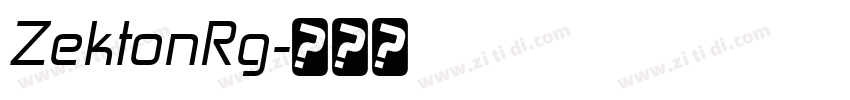 ZektonRg字体转换
