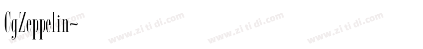 CgZeppelin字体转换