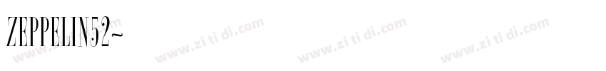 ZEPPELIN52字体转换