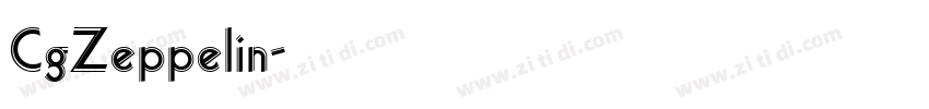 CgZeppelin字体转换
