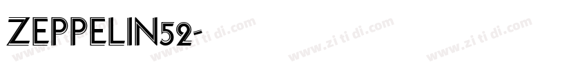 ZEPPELIN52字体转换