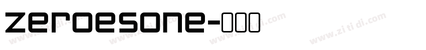 ZeroesOne字体转换