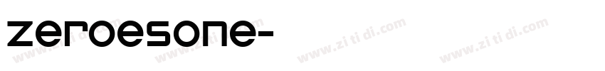 ZeroesOne字体转换
