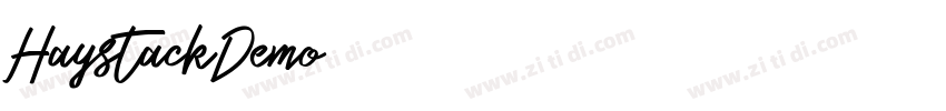 HaystackDemo字体转换