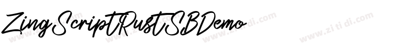 ZingScriptRustSBDemo字体转换