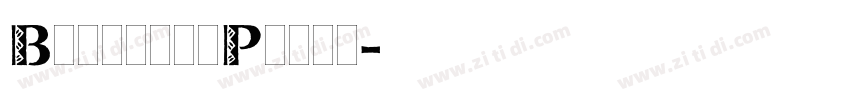BrochurePlain字体转换