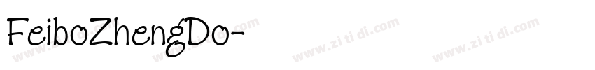 FeiboZhengDo字体转换