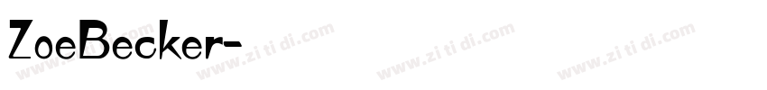 ZoeBecker字体转换