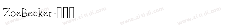 ZoeBecker字体转换