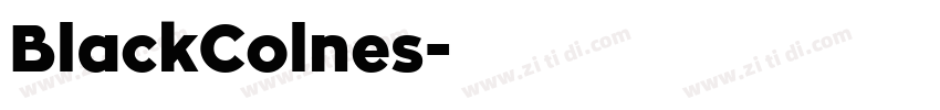 BlackColnes字体转换