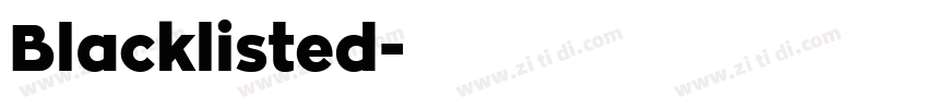 Blacklisted字体转换