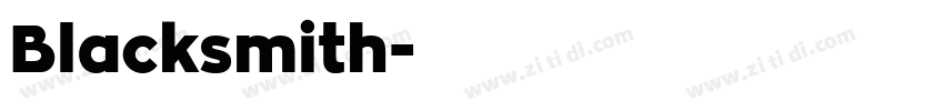 Blacksmith字体转换