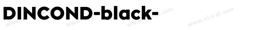 DINCOND-black字体转换