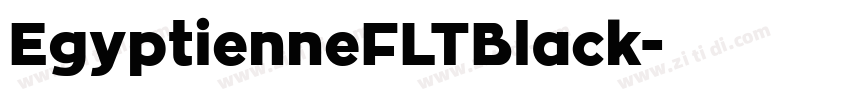 EgyptienneFLTBlack字体转换