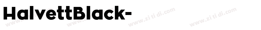 HalvettBlack字体转换