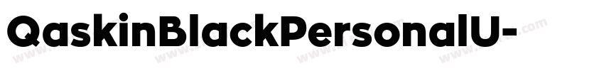 QaskinBlackPersonalU字体转换