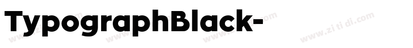 TypographBlack字体转换