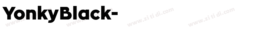 YonkyBlack字体转换