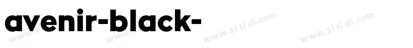 avenir-black字体转换