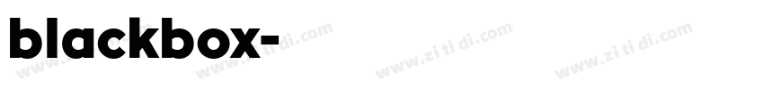 blackbox字体转换