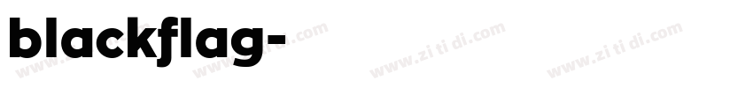 blackflag字体转换