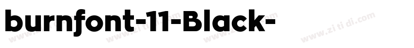 burnfont-11-Black字体转换