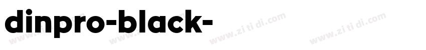 dinpro-black字体转换