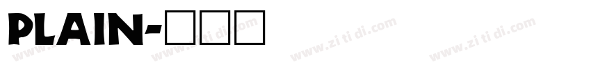 plain字体转换