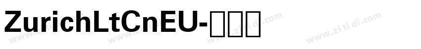 ZurichLtCnEU字体转换
