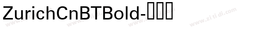 ZurichCnBTBold字体转换