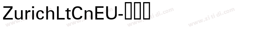 ZurichLtCnEU字体转换