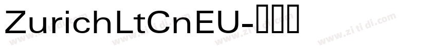 ZurichLtCnEU字体转换