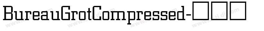 BureauGrotCompressed字体转换