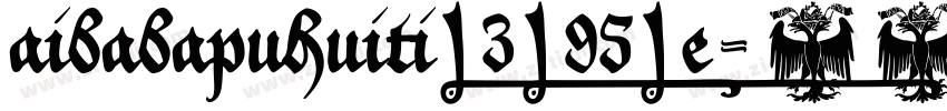 aibabapuhuiti_3_95_e字体转换