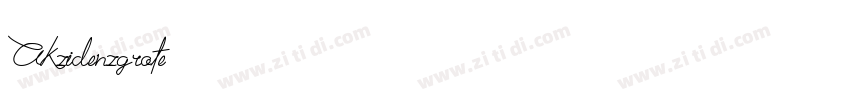 AKzidenzgrote字体转换