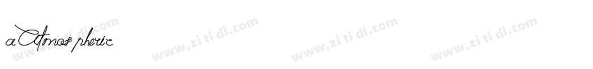 aAtmospheric字体转换