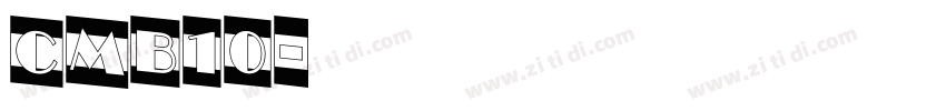 cmb10字体转换