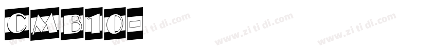 cmb10字体转换