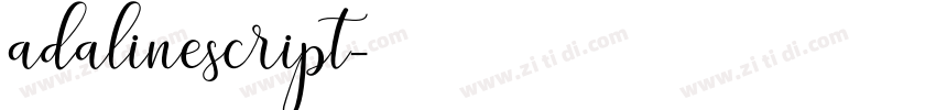 adalinescript字体转换