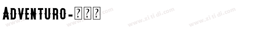 Adventuro字体转换