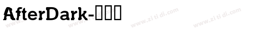 AfterDark字体转换