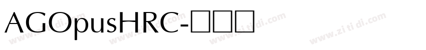 AGOpusHRC字体转换