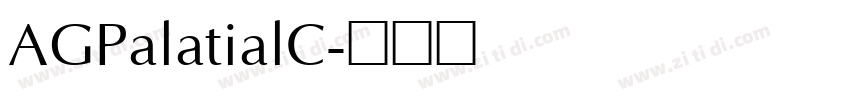 AGPalatialC字体转换