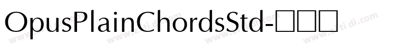 OpusPlainChordsStd字体转换