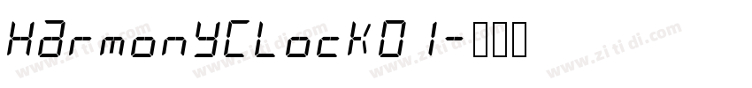 HarmonyClock01字体转换