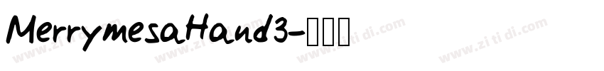 MerrymesaHand3字体转换