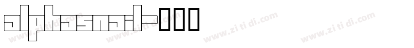 Alphasnail字体转换